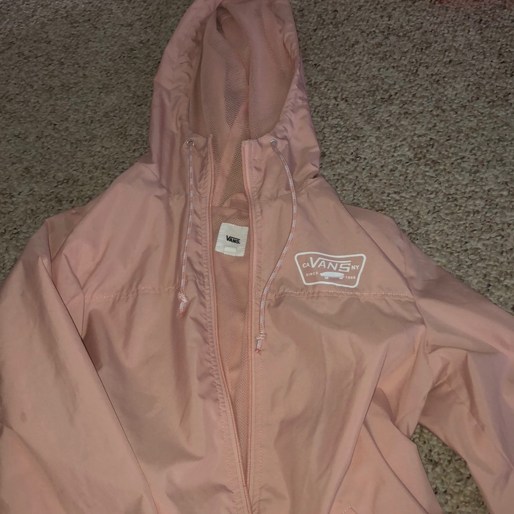 vans pink windbreaker